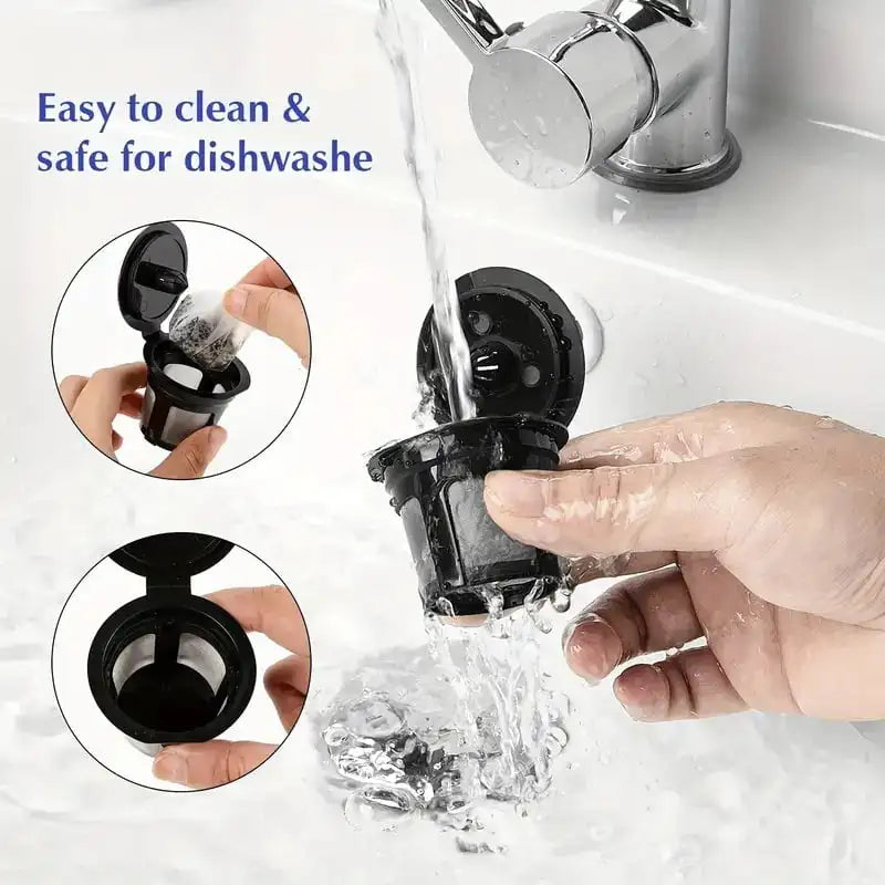 10/6/4pcs Reusable Signle Serve Cups Refillable Coffee Filters