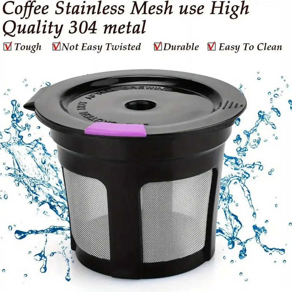 10/6/4pcs Reusable Signle Serve Cups Refillable Coffee Filters