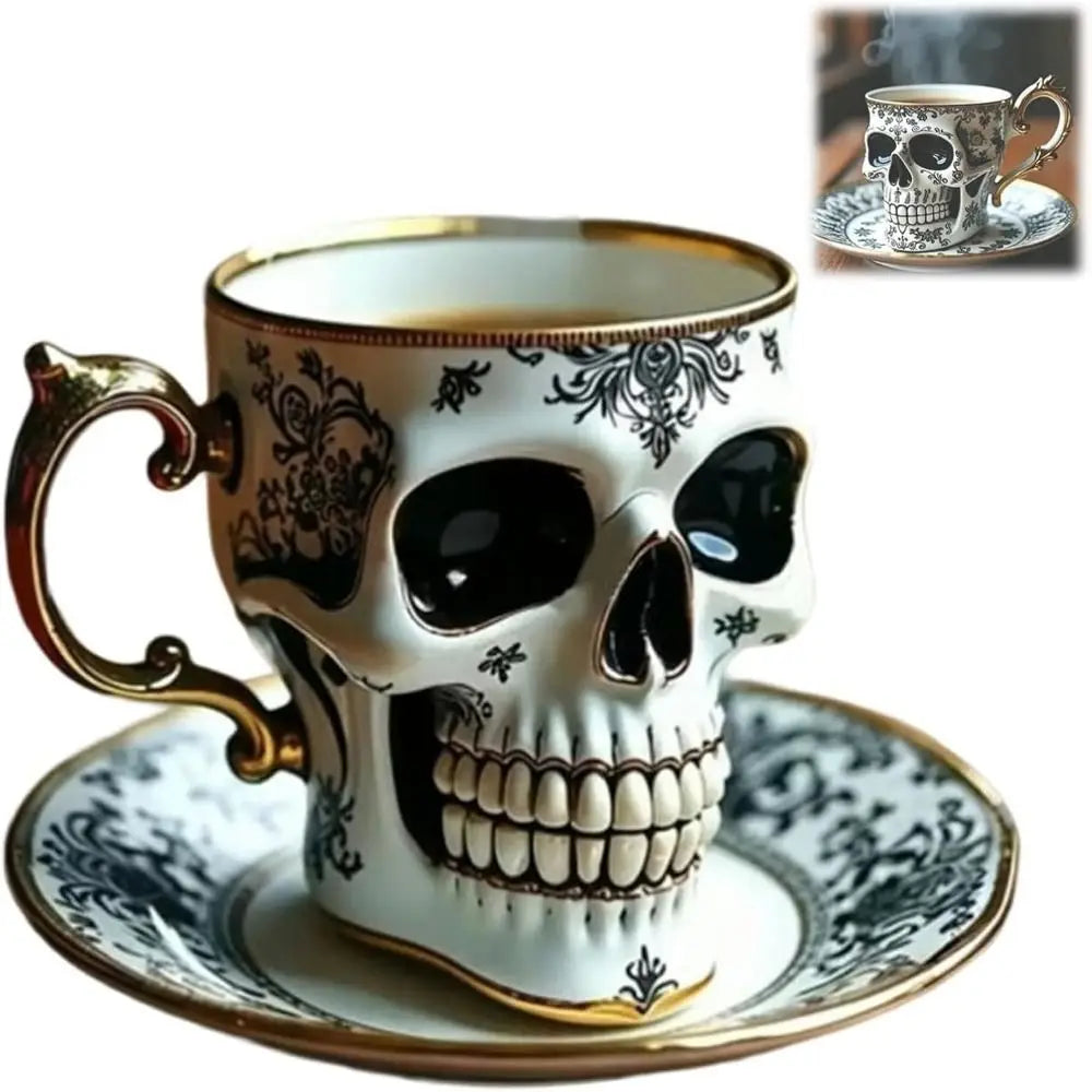 Stylish Resin Skull Coffee Mug