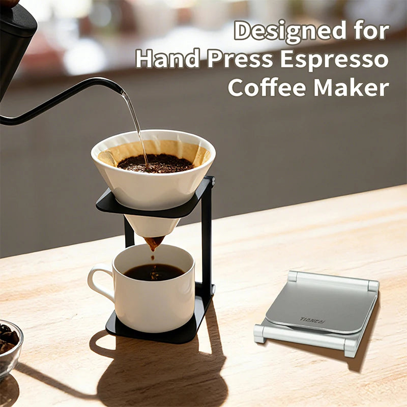 Coffee machine holder drip filter coffee holder aluminum alloy foldable outdoor portable coffee accessories