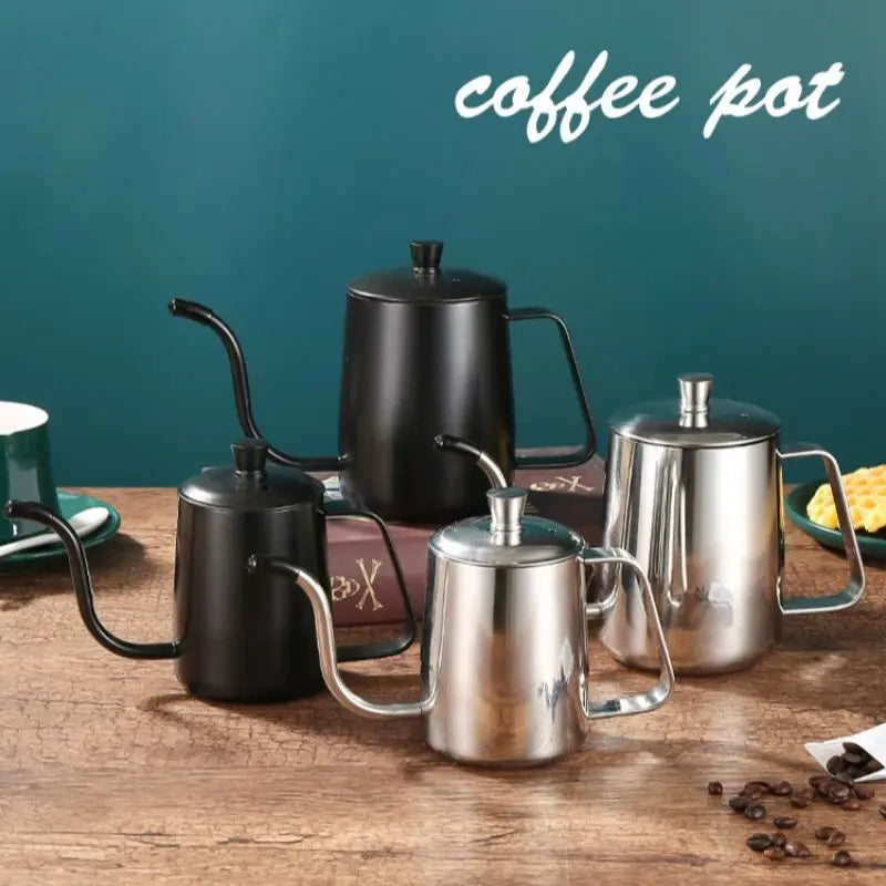 Steel Coffee Kettle 350ml 600ml Camping Home Kitchen Water Tea Coffee Pot
